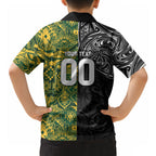 Custom New Zealand vs South Africa Hawaiian Shirt Rugby Rivalry Two Nations One Battle