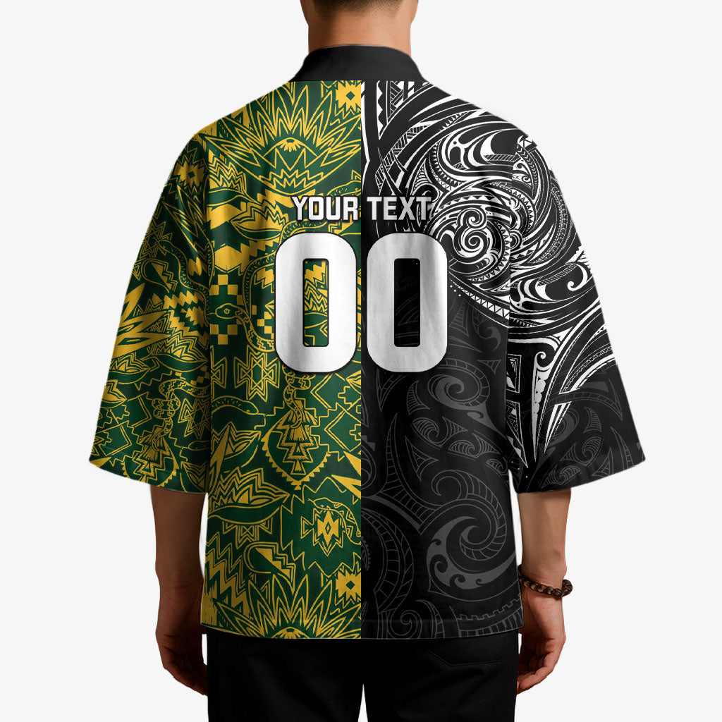 Custom New Zealand vs South Africa Kimono Rugby Rivalry Two Nations One Battle