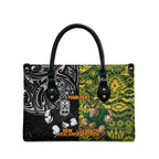 Custom New Zealand vs South Africa Leather Bag Rugby Rivalry Two Nations One Battle