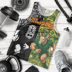 Custom New Zealand vs South Africa Men Tank Top Rugby Rivalry Two Nations One Battle
