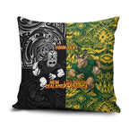 Custom New Zealand vs South Africa Pillow Cover Rugby Rivalry Two Nations One Battle