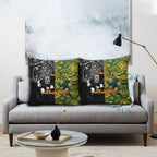 Custom New Zealand vs South Africa Pillow Cover Rugby Rivalry Two Nations One Battle