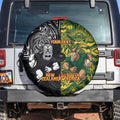 Custom New Zealand vs South Africa Spare Tire Cover Rugby Rivalry Two Nations One Battle