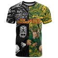Custom New Zealand vs South Africa T Shirt Rugby Rivalry Two Nations One Battle