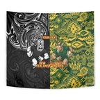 Custom New Zealand vs South Africa Tapestry Rugby Rivalry Two Nations One Battle
