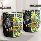 Custom Australia vs New Zealand Laundry Basket Rugby Rivalry Two Nations One Battle