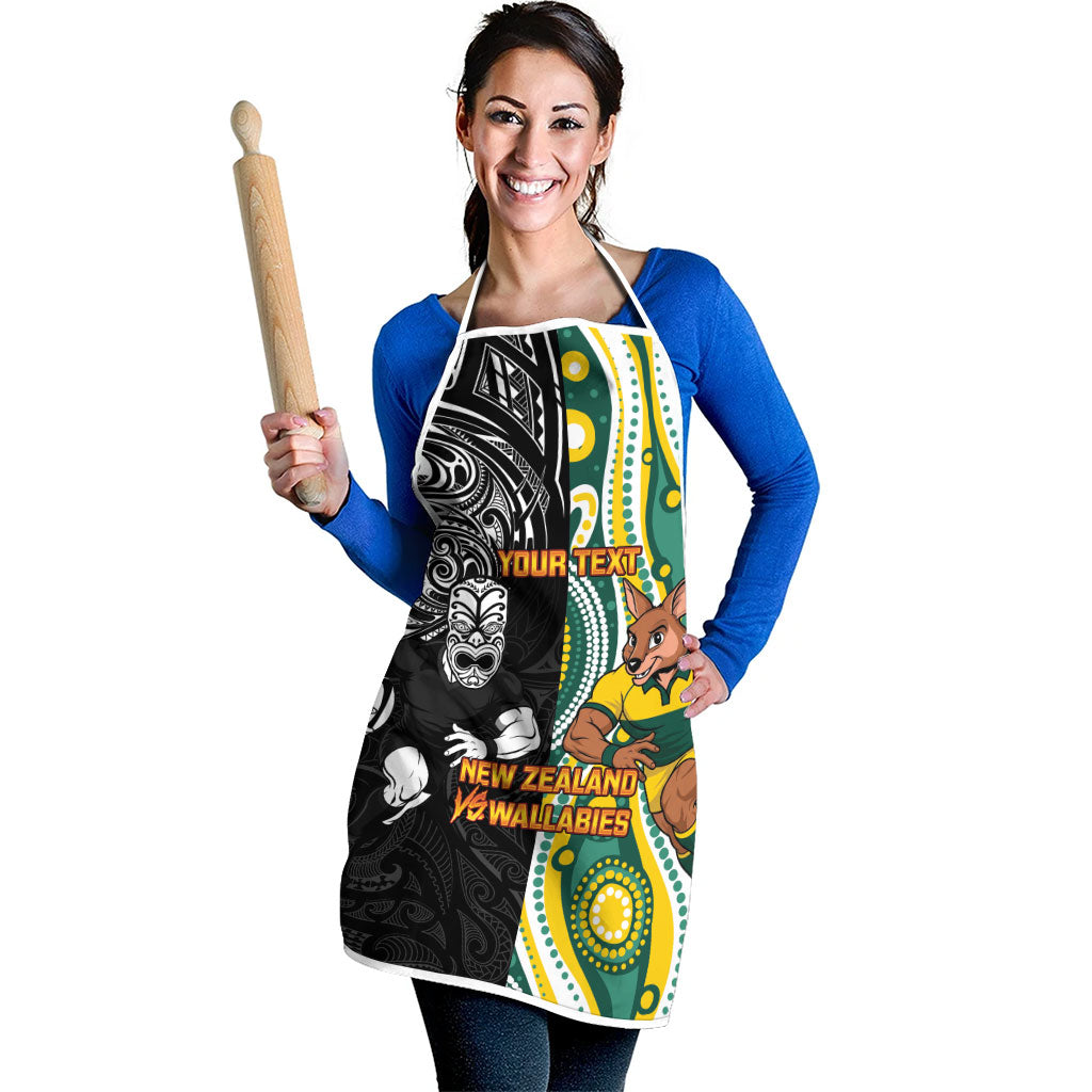 Custom Australia vs New Zealand Apron Rugby Rivalry Two Nations One Battle