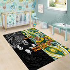 Custom Australia vs New Zealand Area Rug Rugby Rivalry Two Nations One Battle