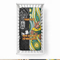 Custom Australia vs New Zealand Baby Bed Cover Rugby Rivalry Two Nations One Battle
