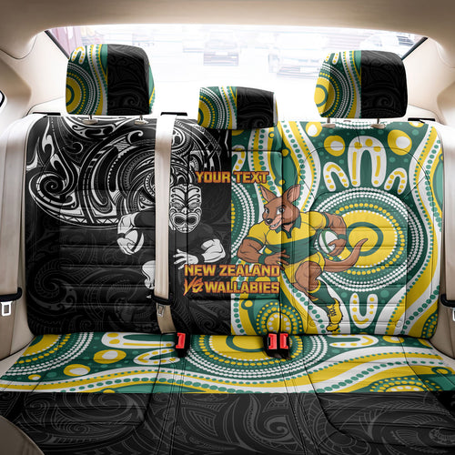 Custom Australia vs New Zealand Back Car Seat Cover Rugby Rivalry Two Nations One Battle