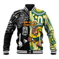 Custom Australia vs New Zealand Baseball Jacket Rugby Rivalry Two Nations One Battle