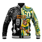 Custom Australia vs New Zealand Baseball Jacket Rugby Rivalry Two Nations One Battle