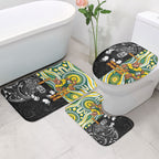 Custom Australia vs New Zealand Bathroom Set Rugby Rivalry Two Nations One Battle