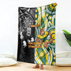 Custom Australia vs New Zealand Blanket Rugby Rivalry Two Nations One Battle