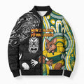 Custom Australia vs New Zealand Bomber Puffer Jacket Rugby Rivalry Two Nations One Battle