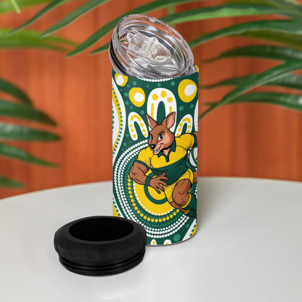 Australia vs New Zealand 4 in 1 Can Cooler Tumbler Rugby Rivalry Two Nations One Battle