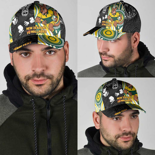 Personalised Australia vs New Zealand Classic Cap Rugby Rivalry Two Nations One Battle