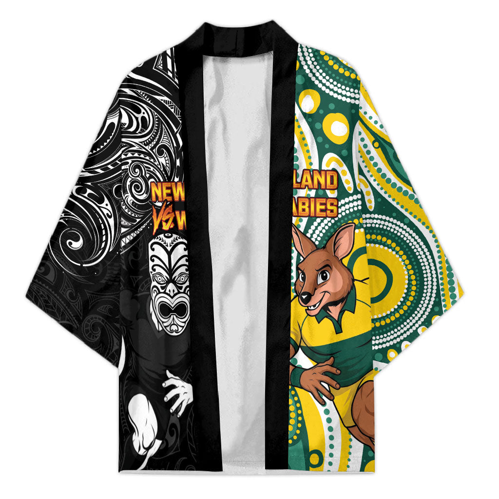 Custom Australia vs New Zealand Kimono Rugby Rivalry Two Nations One Battle