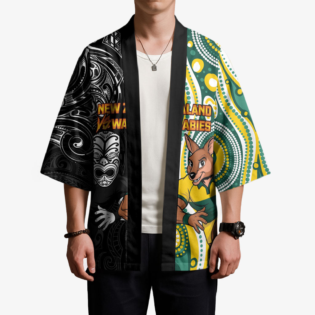 Custom Australia vs New Zealand Kimono Rugby Rivalry Two Nations One Battle
