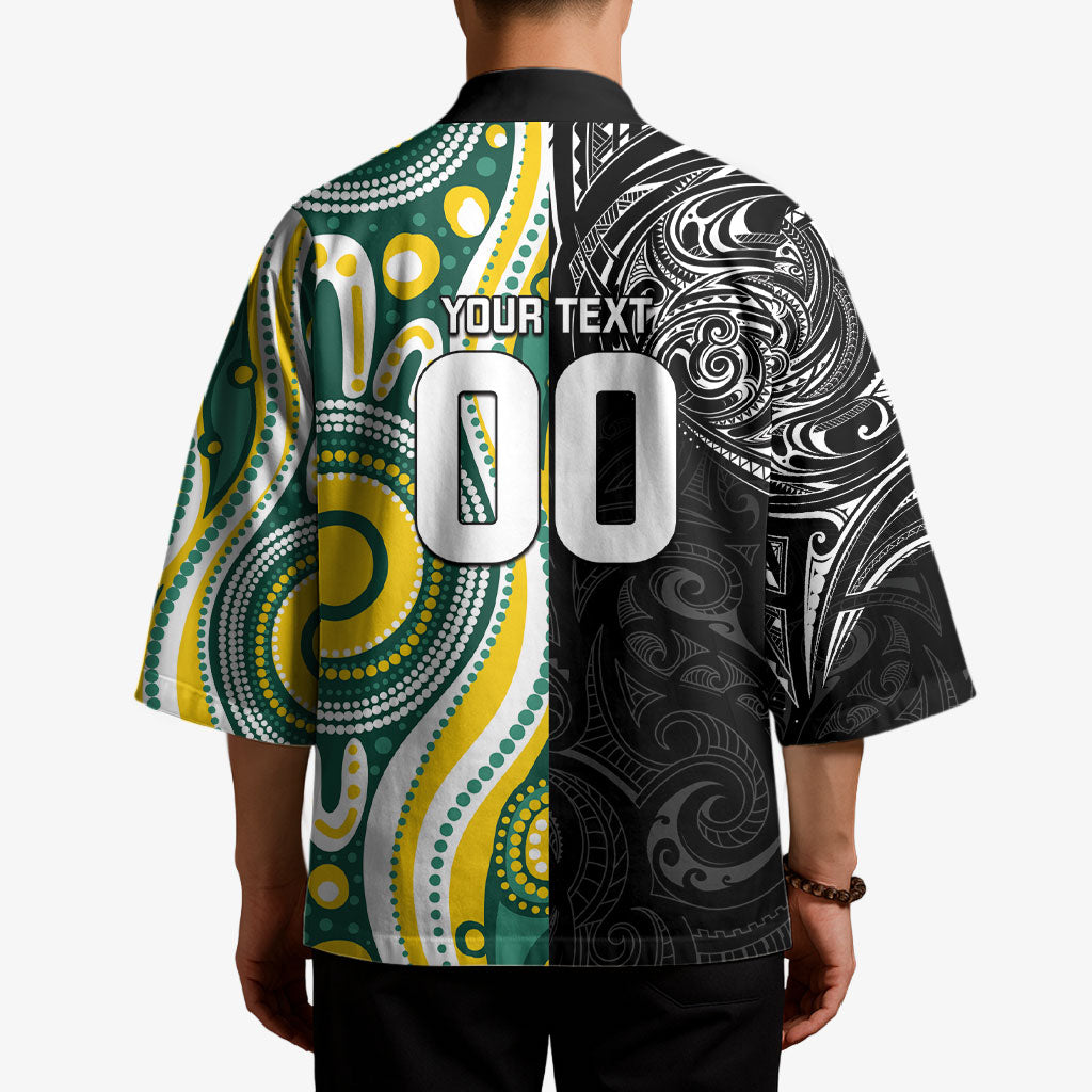 Custom Australia vs New Zealand Kimono Rugby Rivalry Two Nations One Battle