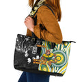 Custom Australia vs New Zealand Leather Tote Bag Rugby Rivalry Two Nations One Battle