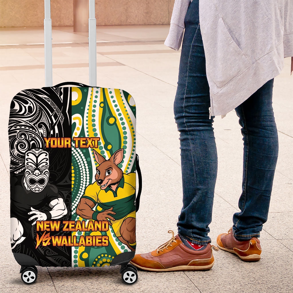Custom Australia vs New Zealand Luggage Cover Rugby Rivalry Two Nations One Battle
