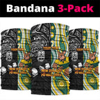 Custom Australia vs New Zealand Neck Gaiter Rugby Rivalry Two Nations One Battle