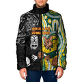 Custom Australia vs New Zealand Padded Jacket Rugby Rivalry Two Nations One Battle