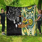 Custom Australia vs New Zealand Quilt Rugby Rivalry Two Nations One Battle