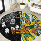 Custom Australia vs New Zealand Round Carpet Rugby Rivalry Two Nations One Battle