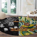 Custom Australia vs New Zealand Round Carpet Rugby Rivalry Two Nations One Battle