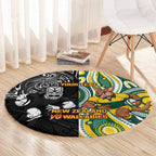 Custom Australia vs New Zealand Round Carpet Rugby Rivalry Two Nations One Battle