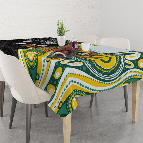 Custom Australia vs New Zealand Tablecloth Rugby Rivalry Two Nations One Battle