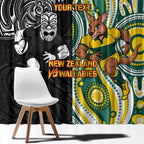 Custom Australia vs New Zealand Window Curtain Rugby Rivalry Two Nations One Battle