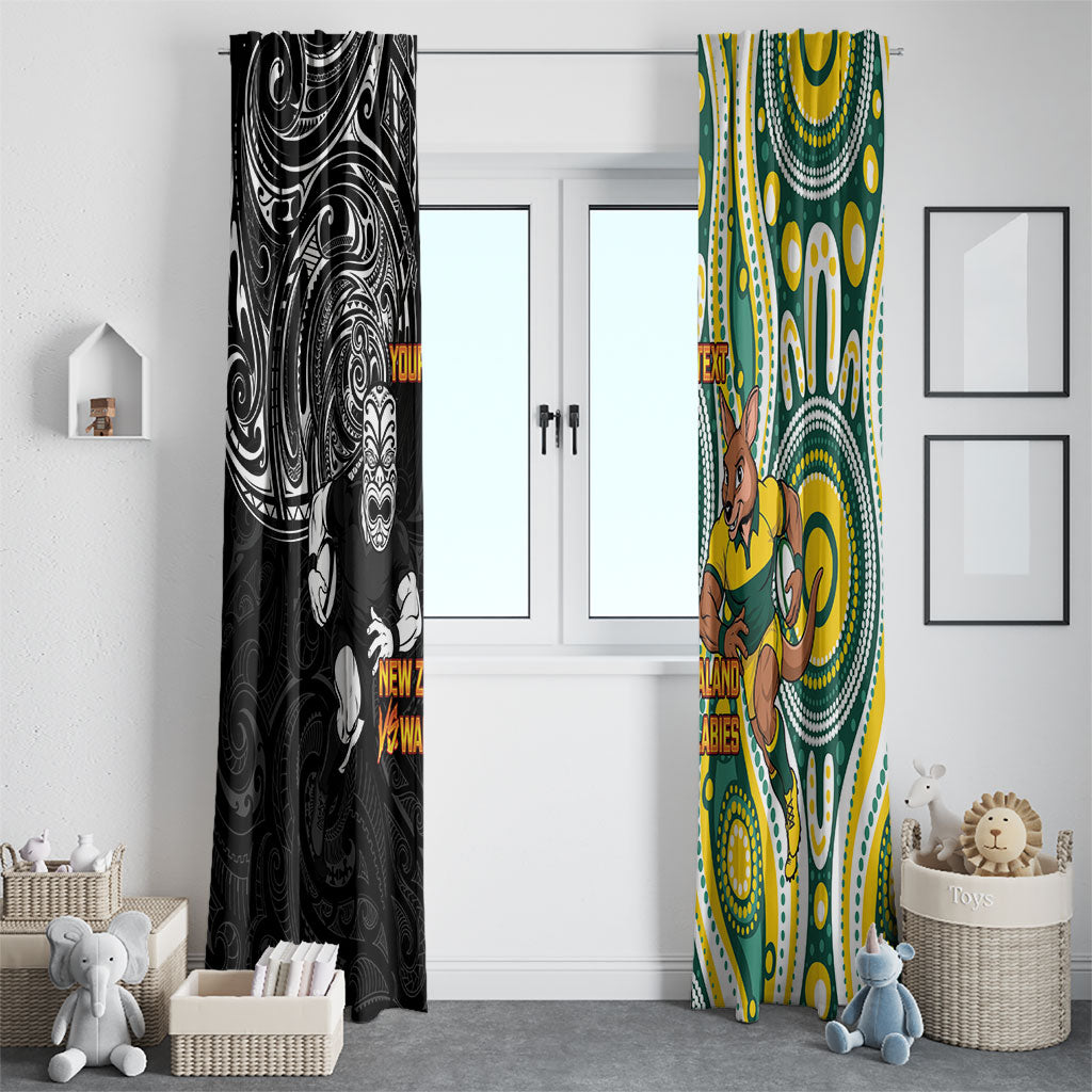 Custom Australia vs New Zealand Window Curtain Rugby Rivalry Two Nations One Battle