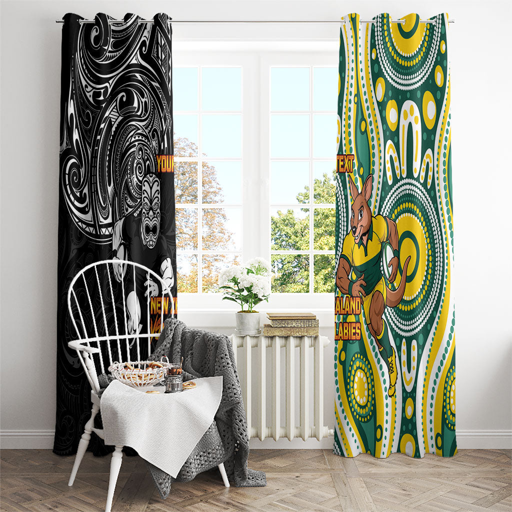 Custom Australia vs New Zealand Window Curtain Rugby Rivalry Two Nations One Battle