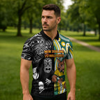 Custom Australia vs New Zealand Zipper Polo Shirt Rugby Rivalry Two Nations One Battle