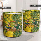 Custom Australia vs South Africa Laundry Basket Wallabies vs Springboks Two Nations One Battle