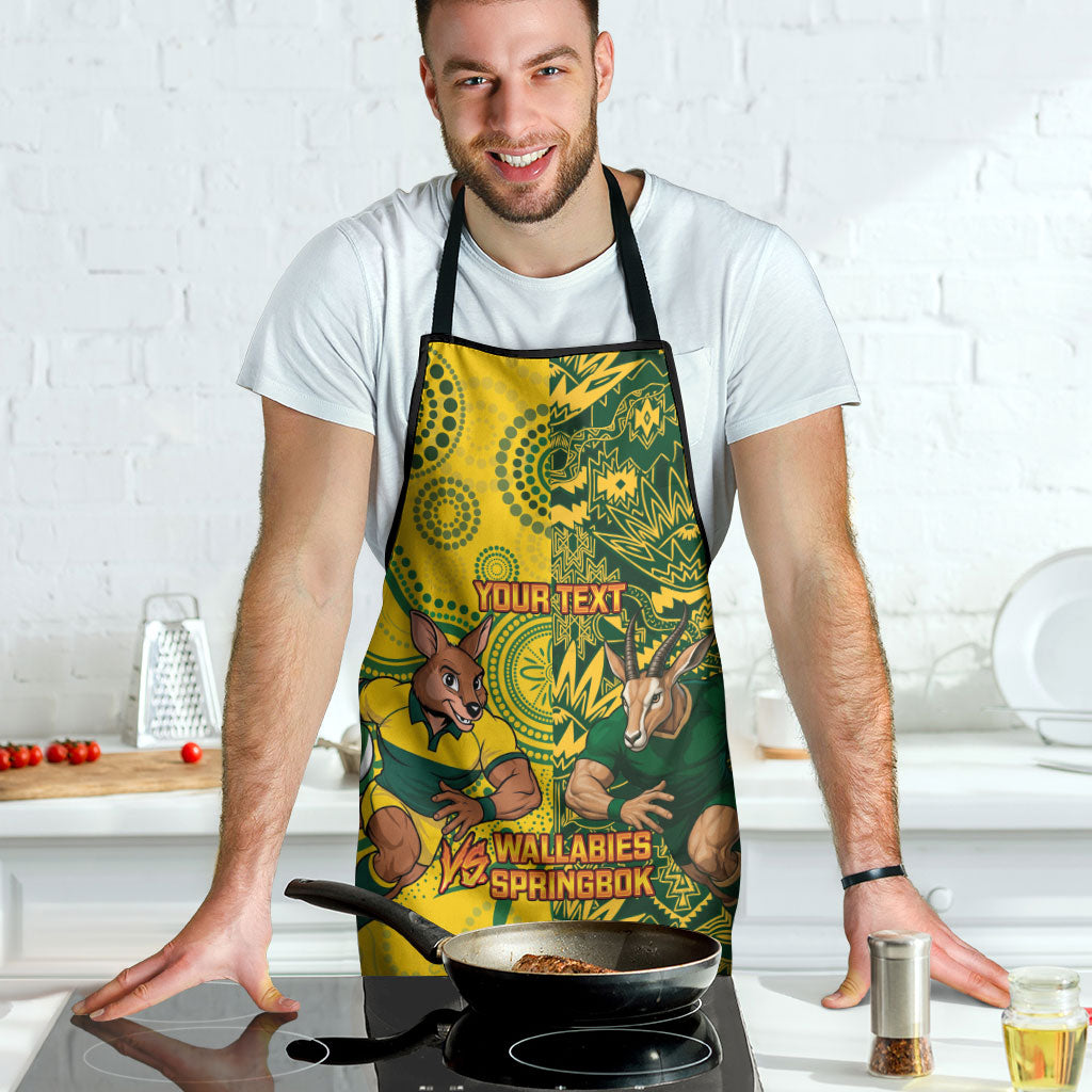 Custom Australia vs South Africa Apron Wallabies vs Springboks Two Nations One Battle