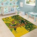 Custom Australia vs South Africa Area Rug Wallabies vs Springboks Two Nations One Battle