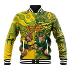 Custom Australia vs South Africa Baseball Jacket Wallabies vs Springboks Two Nations One Battle