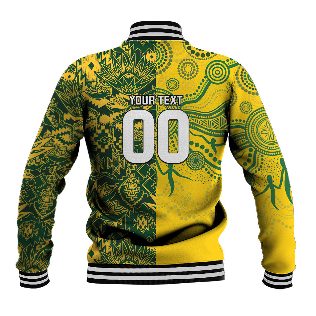 Custom Australia vs South Africa Baseball Jacket Wallabies vs Springboks Two Nations One Battle