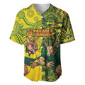 Custom Australia vs South Africa Baseball Jersey Wallabies vs Springboks Two Nations One Battle