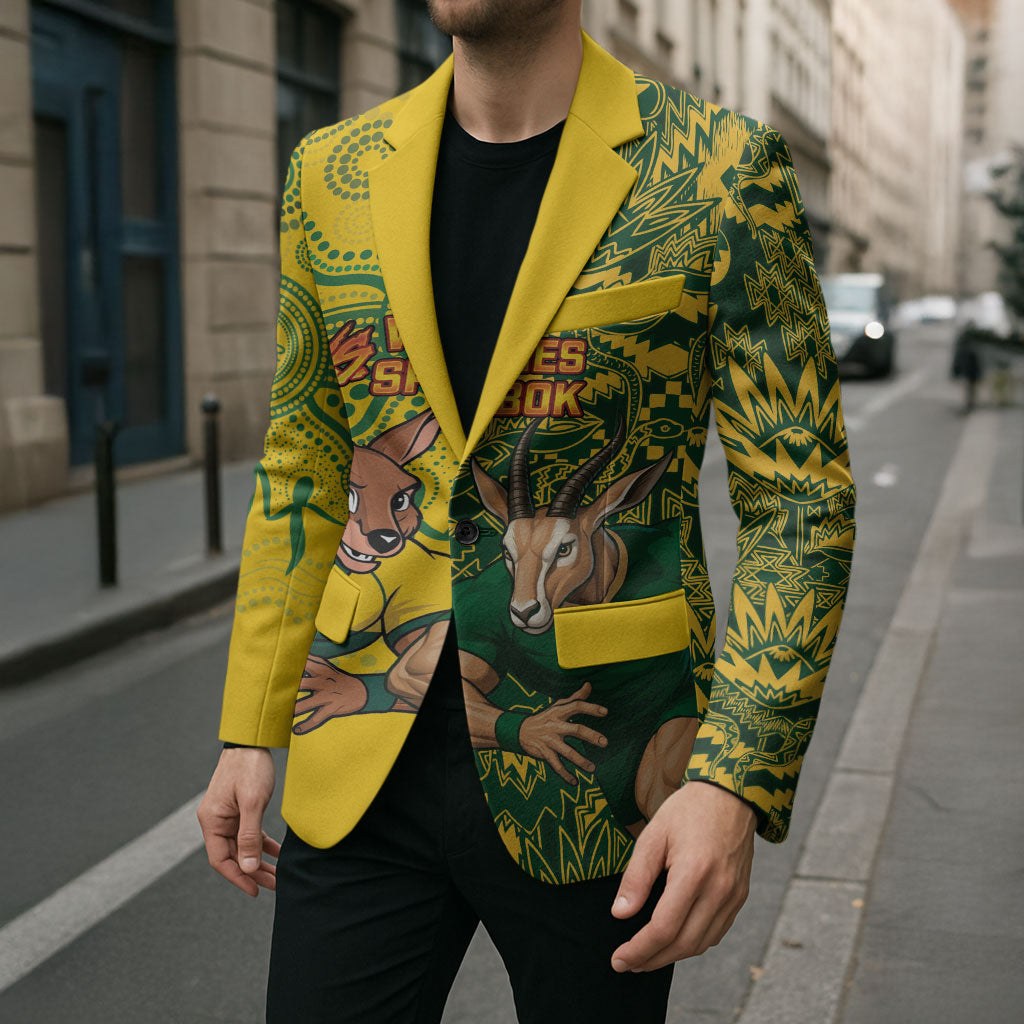 Custom Australia vs South Africa Blazer Wallabies vs Springboks Two Nations One Battle