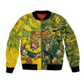 Custom Australia vs South Africa Bomber Jacket Wallabies vs Springboks Two Nations One Battle