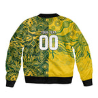 Custom Australia vs South Africa Bomber Jacket Wallabies vs Springboks Two Nations One Battle