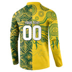 Custom Australia vs South Africa Button Sweatshirt Wallabies vs Springboks Two Nations One Battle