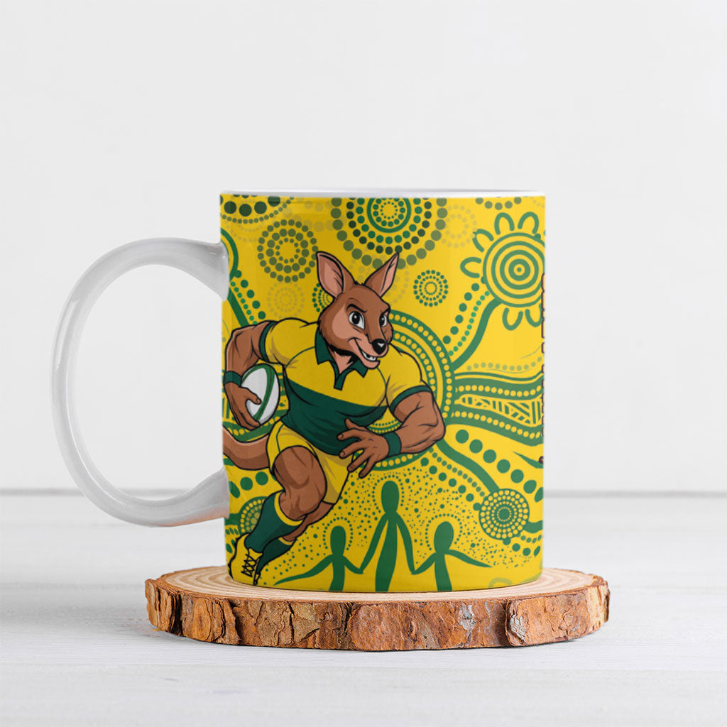 Australia vs South Africa Ceramic Mug Wallabies vs Springboks Two Nations One Battle