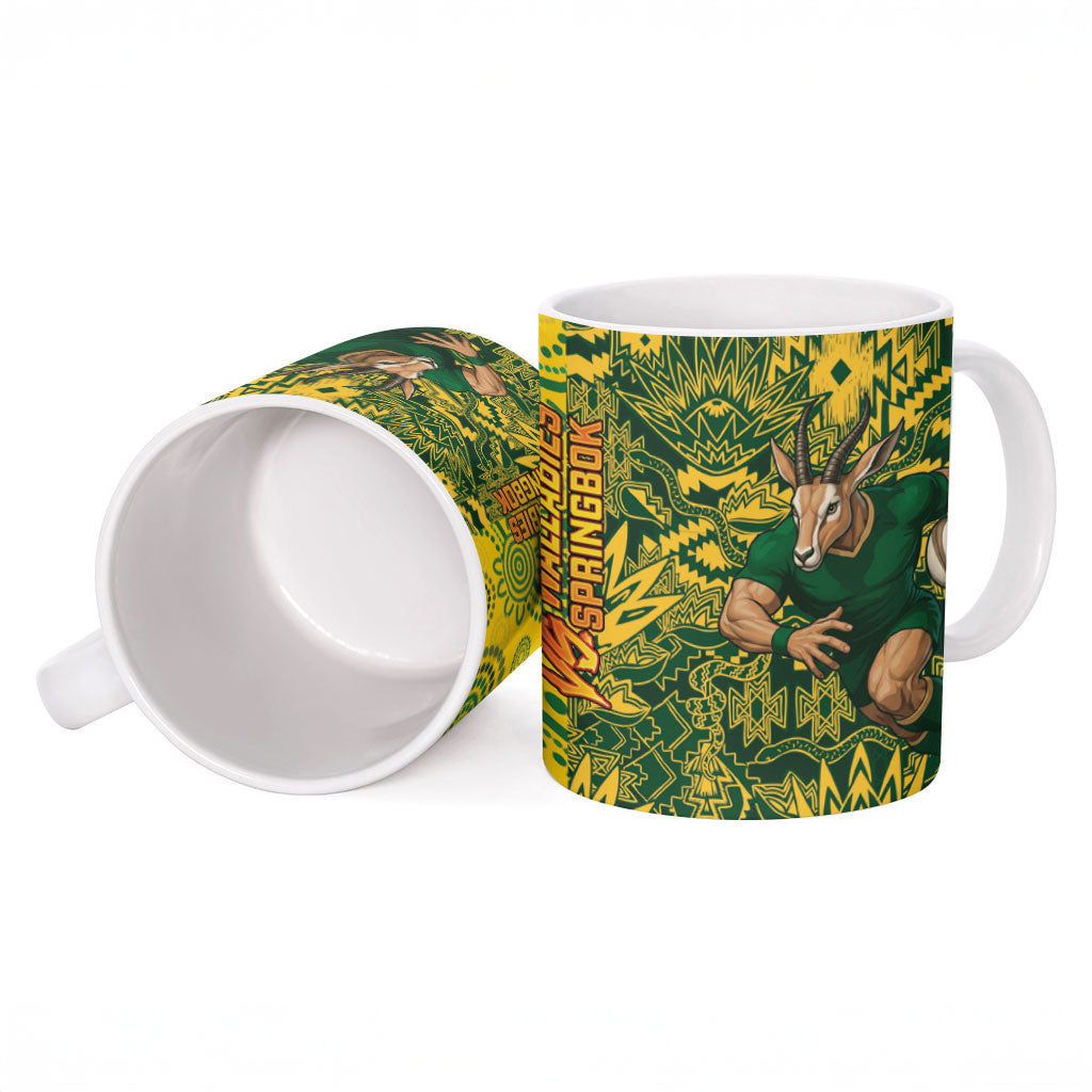 Australia vs South Africa Ceramic Mug Wallabies vs Springboks Two Nations One Battle