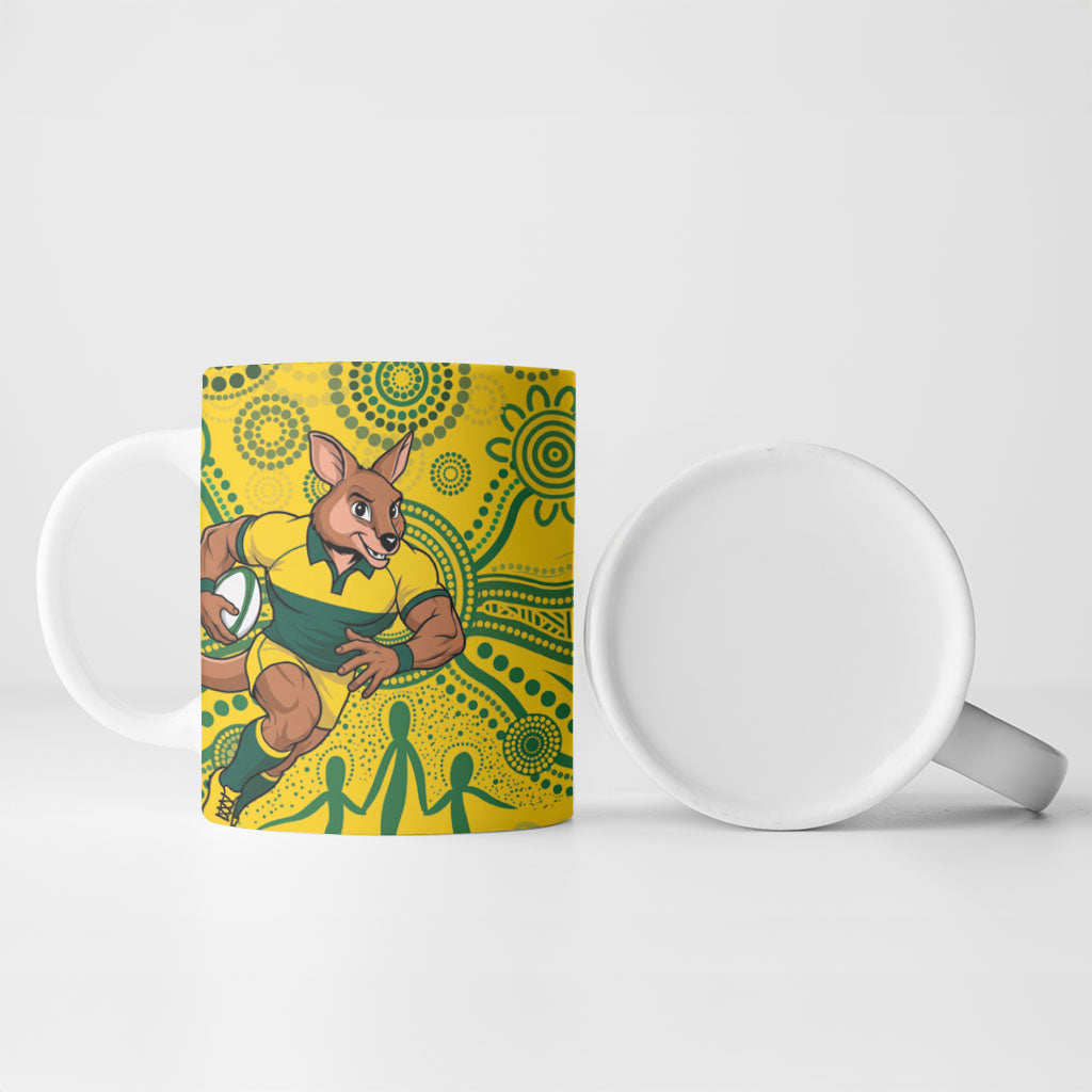 Australia vs South Africa Ceramic Mug Wallabies vs Springboks Two Nations One Battle